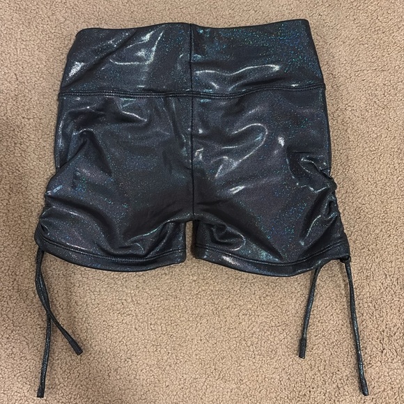 Girls Justice Black Sparkle Shorts - Picture 4 of 6